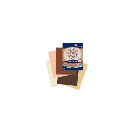Tru-Ray Construction Paper, Art Project, Craft Project, 9in W x 12in L, 76 lb Basis Weight, 50PK P102949