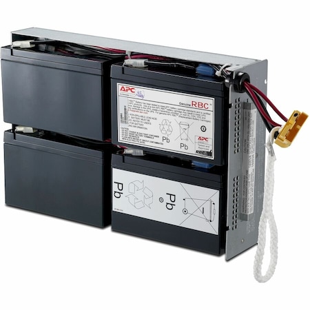 Apc UPS Battery, Mfr. No. SU1400RM2U, 12V DC, 9 Ah, Detachable Cable RBC24