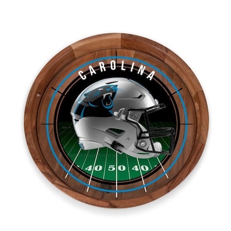Picnic Time Family Of Brands NFL Carolina Panthers - Barista Serving Tray with Glass Insert 907-09-511-054-2
