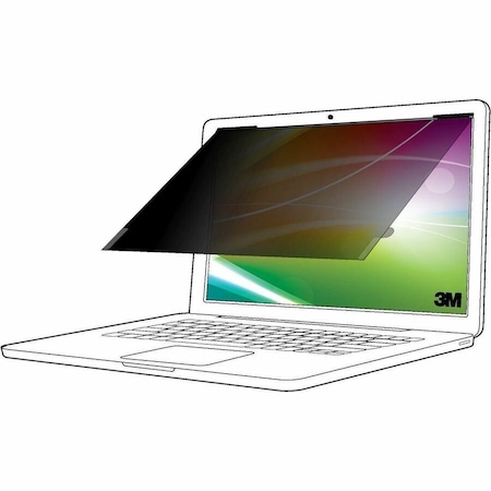 3M Privacy Filter, 14 in W, 7 1/2 in H BP140W1B