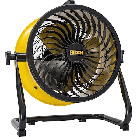 Edendirect Heavy Duty High Velocity Turbo Floor Fan, 10 in Blade Dia, 120V, 900/1,000/1,200 cfm IR-FANTD10