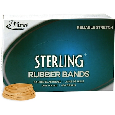 Alliance Rubber Alliance, STERLING RUBBER BANDS, SIZE 31, 0.03in GAUGE, CREPE, 1 LB BOX, 1200PK 24315