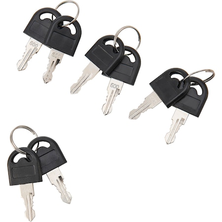 Global Industrial Replacement Keys, Set of 4, for Models 412409, 238507, 238508, 238509 412679