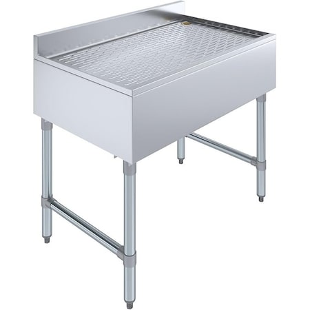 Amgood 36 in. x 22 in. Stainless Steel Underbar Drainboard AMG UD-2236-Z
