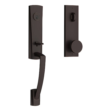 Baldwin Emergency Egress Miami Handleset with Contemporary Knob and Contemporary Square Escutcheon with EEMIAXCONCQE112