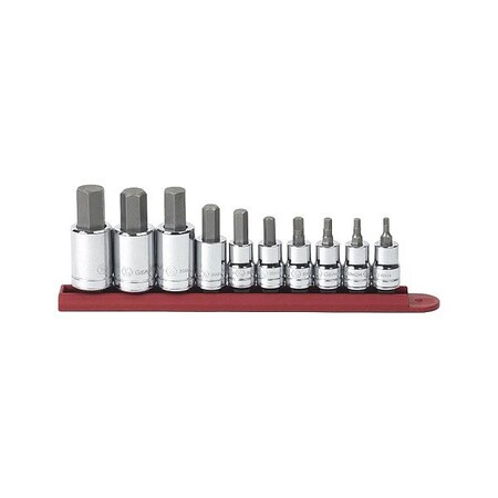 Gearwrench Hand Bit Socket Sets, Alloy Steel, SAE 80579