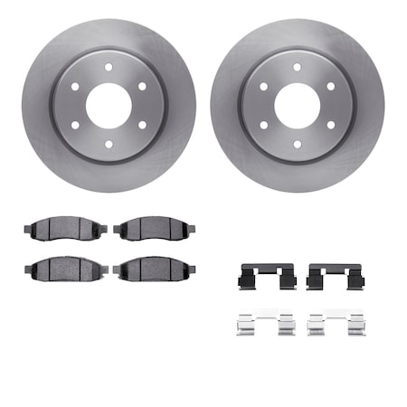 Dynamic Friction Co DFC Brake Rotor- Heavy Duty Brake Pad includes Hardware 6412-67007