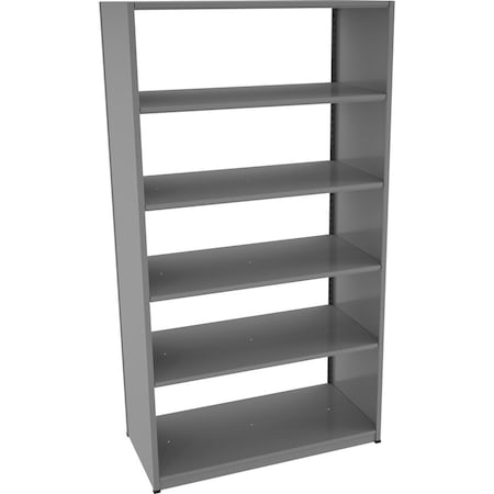 Tennsco Boltless Shelving Unit, 24"D x 42"W x 88"H, 6 Shelves, Steel CS248842-MGY
