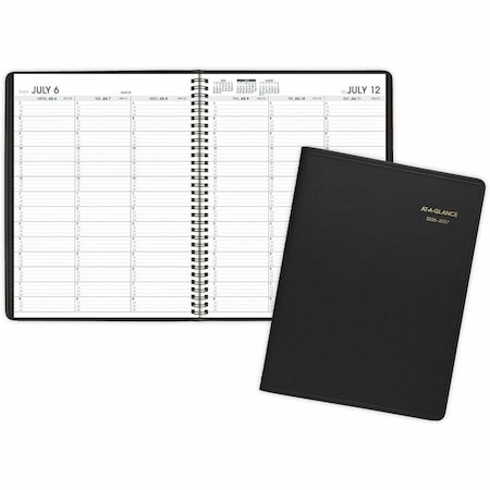 At-A-Glance Weekly Appointment Book, 11 x 8.25, Black Cover, 14-Month (July to Aug): 2024 to 2025 70-957-05