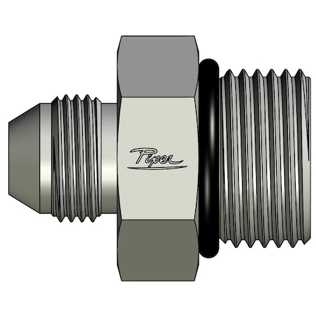 Piper Straight Thread Connector, 1/2in. Male JIC, 3/4in. Male O-Ring Boss 0700-08-12