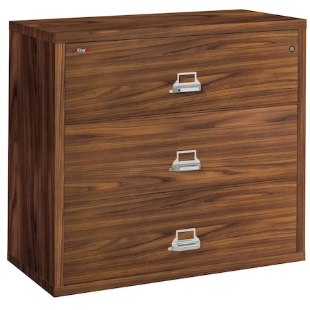 Fireking 3 Drawer, 1 Hr Fire & impact rated, 44" wide lateral Light Chestnut 3-4422-CLC