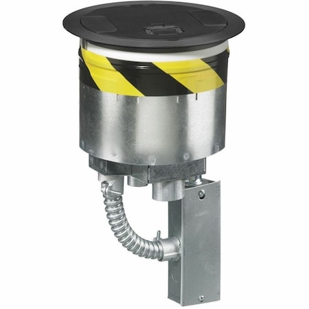 Hubbell Wiring Device-Kellems Recessed 8" Series, Kit S1R8PTZZ1BLK