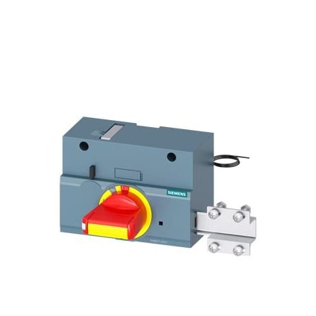 Siemens front mounted rotary operator EMERGENCY OFF with door interlock IEC IP30/40 3VA9257-0EK27