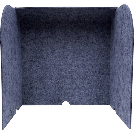 Ghent Acoustic Desktop Surround Protection Screen, Silver PET Felt, 24''H x 24''W x 18''D ADS2424SIL