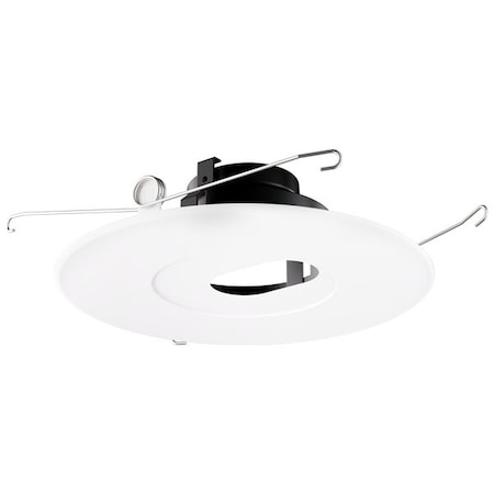 Elco Lighting 6in Pex Round Adjustable Pinhole, Reflector Trim for Koto Module, Black with White Trim ELK6420W