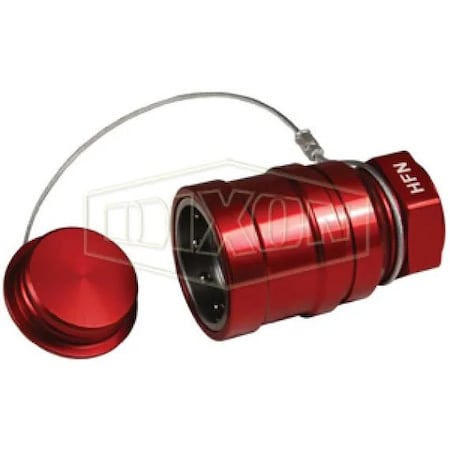 Dixon FloMAX High Flow Nozzle with Plug, 1 in Inlet, Anodized Aluminum Body HFN-P1