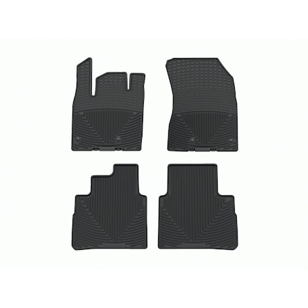 Weathertech Black, Front and Rear All Weather Floor Mats W634-W576