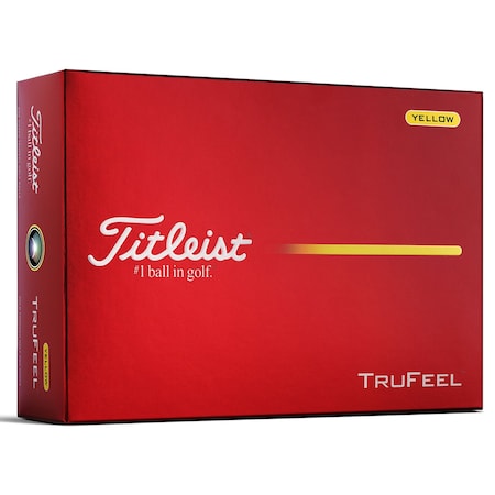 Titleist TruFeel Yellow Golf Balls, 12PK 113495