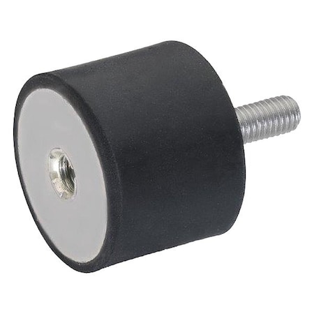 J.W. Winco Vibration-Isolating Mount, 25 mm H 451-75-25-M12-ES-55