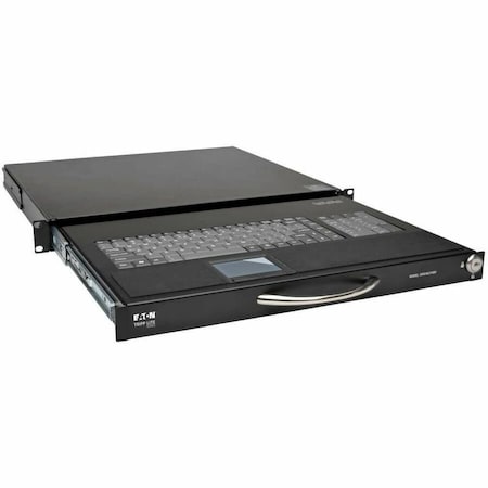 Tripp Lite Rackmount Keyboard w KVM Cable Kit for 2-Post or 4-Post Racks 1U SRSHELFKBD