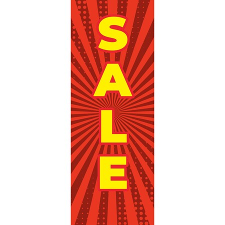 Showdown Displays 31.5 In  Economy Retractor Graphic (No-Curl Hybrid Media) - Sale Red Burst 908061-001