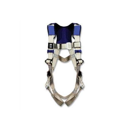 Dbi-Sala ExoFit, X100 Comfort Vest Safety Harness, Back D-Ring, Medium, Pass-Thru/Tongue Buckle 098-1401001