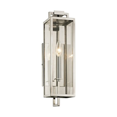 Troy Lighting Beckham 1 Light Wall Sconce 4.75 In. Stainless Steel B6531-SS