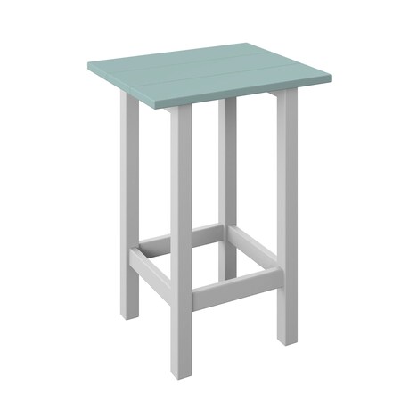 Polybird MODERN BALCONY END TABLE      SAGE AND WHITE POLYBIRD P65
