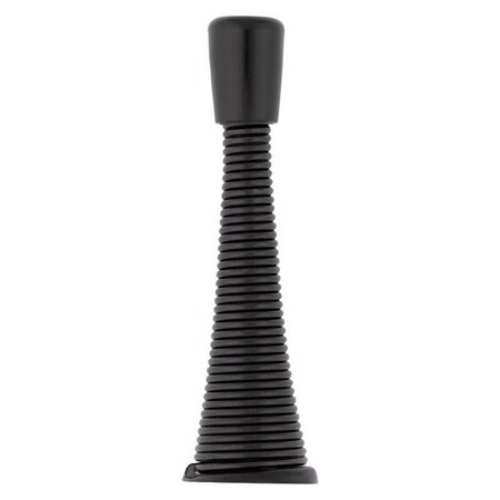 National Hardware Steel Matte Black Spring Door Stop Mounts to wall 0.87 in. N830-581
