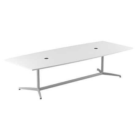 Bush Business Furniture Conference Table, White, Laminate/Wood 99TBM120WHSVK