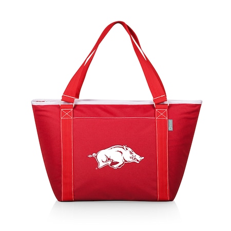 Picnic Time Family Of Brands NCAA Arkansas Razorbacks Topanga Tote Cooler Bag - Soft Cooler Bag - Picnic Cooler, Red 619-00-100-034-0