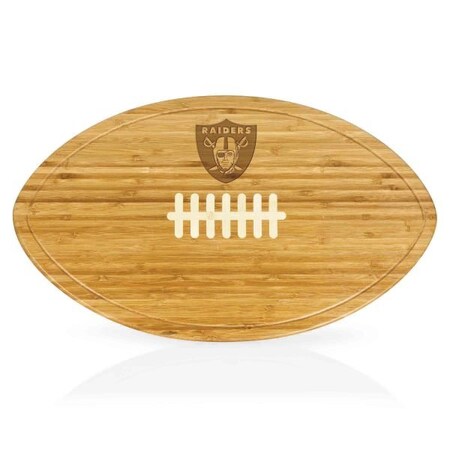 Picnic Time Family Of Brands NFL Las Vegas Raiders - Kickoff Football Cutting Board & Serving Tray 908-00-505-233-2