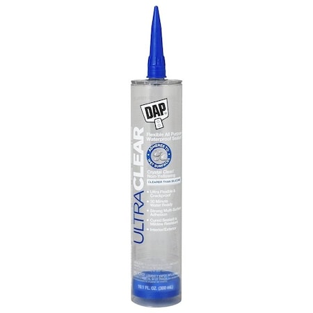 Dap 10.1 oz, Cartridge, Crystal Clear, Rubberized Base 18388