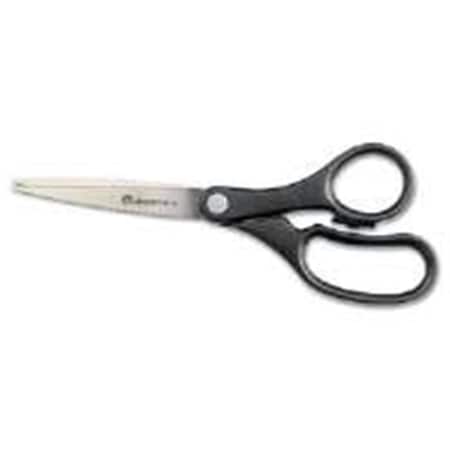 Coolcrafts UNV92009 Economy Scissors- Black - 8 Length - Straight Handle - Stainless Steel CO3237525