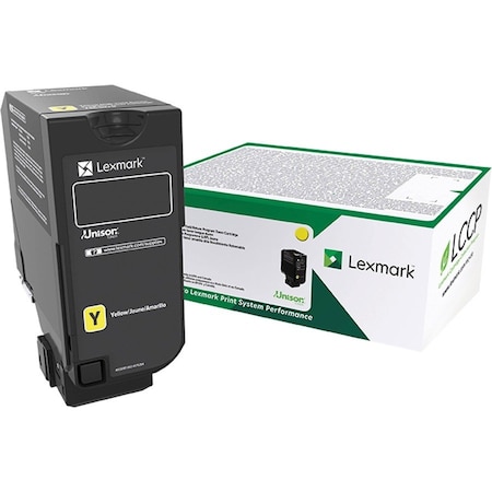 Lexmark YELLOW RETURN PROGRAM TONER CARTRIDGE TAA FOR USE IN CS/CX725 ES 74C0HYG