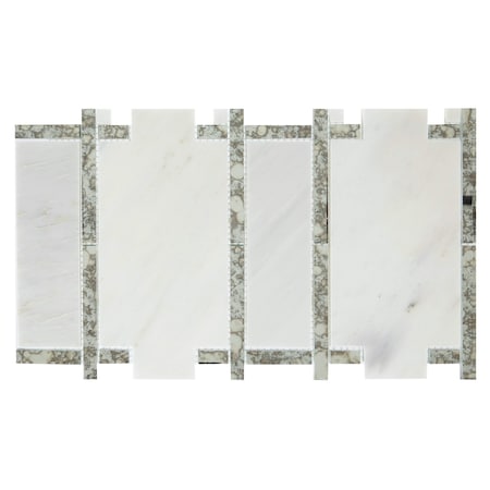 Daltile Lavaliere Natural Stone Architectural Reflections Mosaic, 8.70 Sqft per Carton, 10PK LV10ARCRFMS1L