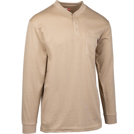 Pip AR/FR Dual-Certified Long Sleeve Henley, 10.6 cal/cm2 385-FRHN-(TN)-4X