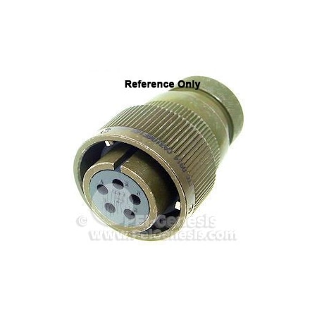 Itt Cannon Pin & Sleeve Plug, 22 A, 50V AC, 4 Pole, Silver, Spring Clamp Terminals Wire Connection Type CA3106E14S2PYB03