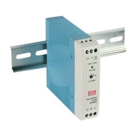 Mean Well Circuit Breaker Accessories Power Supply, 85/264V AC/12V DC, 1.67A MDR-20-12