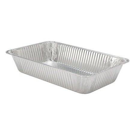 Hfa Steam Pan, Full, Extra Deep, Silver, PK50 82020