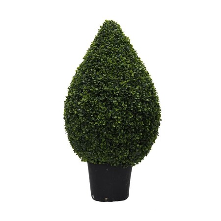 Vickerman UV Boxwood Teardrop Shaped Everyday Topiary in Pot - 36 in. TP171536