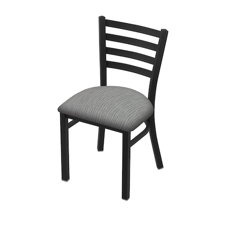 Holland Bar Stool Co 400 Jackie 18" Chair with Black Wrinkle Finish and Graph Alpine Seat 40018BW020