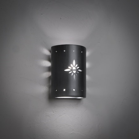 Luxury Lighting Asavva 10.5 in Tall Starburst Ceramic Outdoor Wall Light, Rubbed Pewter Paint Finish, 2PK (2) 410-36-APew-ud-7-17