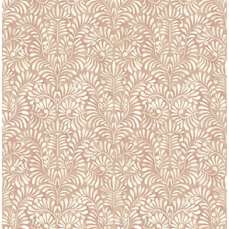 A-Street Prints Elma Rust Fiddlehead Wallpaper 4121-26919