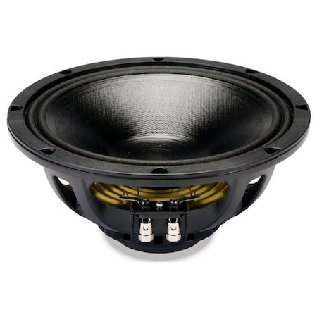 18 Sound 10-in High Output MB Neodymium Woofer 8 ohms w/Weather protected cone and plates for suitable for o 10NMB420-8