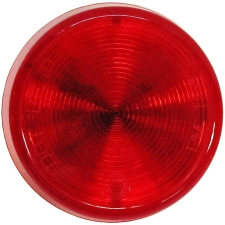 Pm Company Side Marker Light, 9 to 16 V, LED Lamp, Red Lens, Grommet Mounting V164KR
