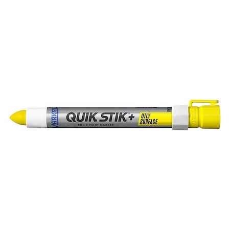 Markal Solid Paint Marker, 6 in L, Yellow, Paint 28881G