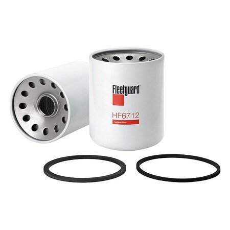 Fleetguard Hydraulic Filter, Spin-On, Cellulose HF6712