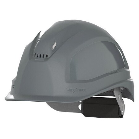 Hexarmor Safety Helmet, Ceros, Polyethylene, 6 Point Ratchet, Type 1, Class C 16-11006