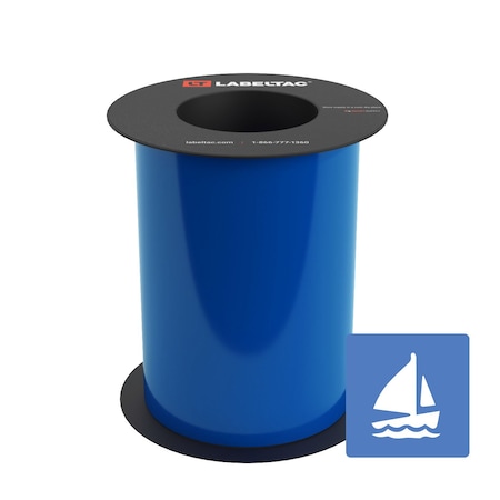 Labeltac Marine Supply 7in x 75ft LT9, Blue LT707MN-C